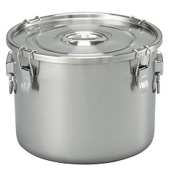 Stainless Steel Sealed Tank (Shallow, With Handle)