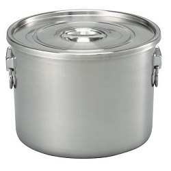 Stainless Steel Tank (Shallow, With Lid)