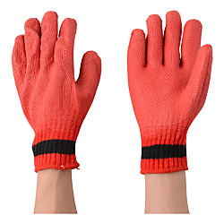 Solid Rubber Coated Gloves (7G, Press Rubber Glove NEW AKABEI)