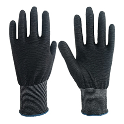 Incision-Resistant Gloves (Knitting, 13G, Black, TSUNOOGA)
