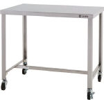 Stainless Steel Workbench, H-Type Frame, with Casters, SUS430 Uniform Load (kg) 120 (C-KTHW-1200)