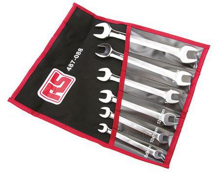 The RS Pro 6 Piece open ended spanner set