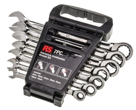 The RS Pro Ratcheting Spanner Set