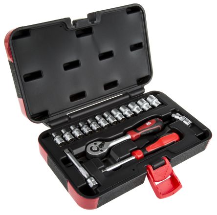 16 Piece 1/4 in. Square Drive Metric Socket Set