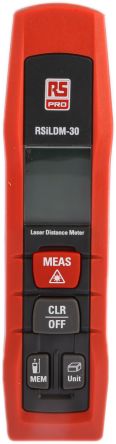 RS PRO ILDM-30 Laser Measure, 0.05 to 30m Range, ±1.5 mm Accuracy