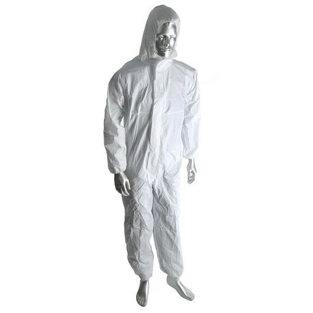 RS PRO White Disposable Coverall, M