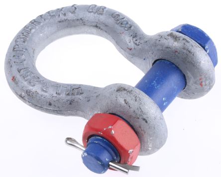 RS PRO Bow Shackle, Zinc Plated Steel, 3.25t