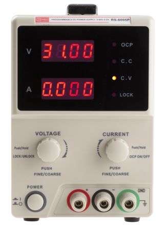 RS PRO Bench Power Supply, 300W, 1 Output, 0 to 60V, 0 to 5A, 2 Displays 