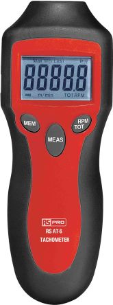 RS PRO Tachometer Best Accuracy ±0.05 % - Non Contact LCD
