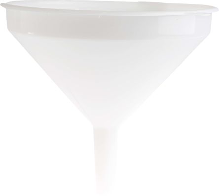 RS PRO HDPE Industrial Funnel, with 245mm Funnel Diameter, 24mm Stem Diameter