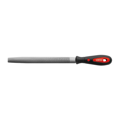 RS PRO 250mm, Second Cut, Half Round Engineers File with Soft-Grip Handle