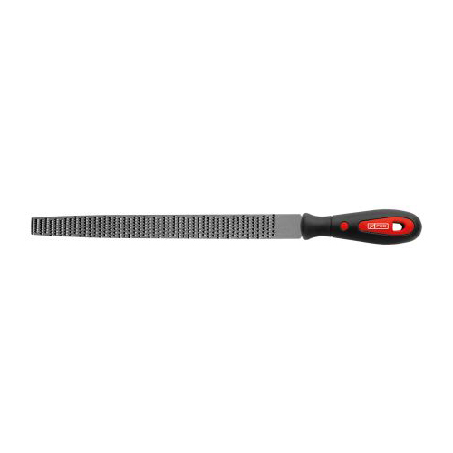RS PRO 250mm, Bastard, Rasp Cut, Flat Engineers File with Soft-Grip Handle