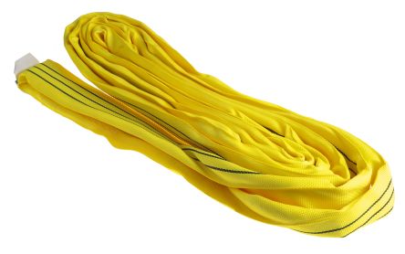 RS PRO 3m Yellow Lifting Sling Round, 3t