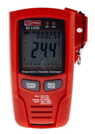 RS PRO RS-172TK Temperature & Humidity Data Logger, 1 Input Channels