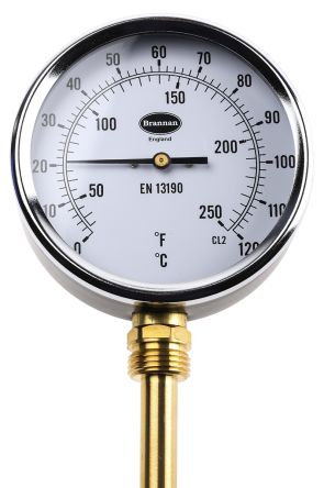 RS PRO Fahrenheit/Centigrade Dial Dry Termometer (324-8429)