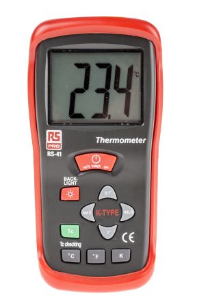 RS PRO RS41 K Input Wired Digital Thermometer