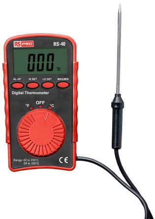 RS PRO RS40 Wired Digital Thermometer