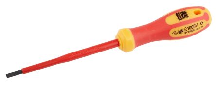 RS PRO Slotted Insulated Screwdriver 0.6 x 3.5 mm Tip, VDE 1000V Approved 