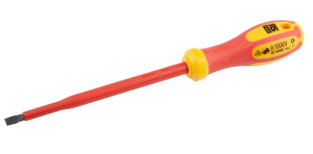 RS PRO Slotted Insulated Screwdriver 1.2 x 6.5 mm Tip, VDE 1000V Approved
