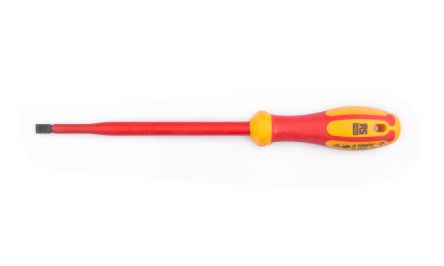 RS PRO Slotted Insulated Screwdriver 1.2 x 8.0 mm Tip, VDE 1000V Approved
