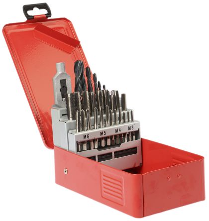 RS PRO High Speed Steel Hand tap and drill set Tap Set