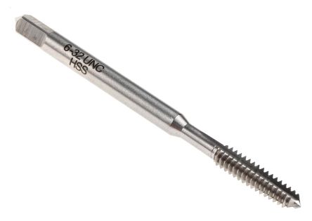 RS PRO HSS #6-32 Spiral Point Threading Tap, 50 mm Length