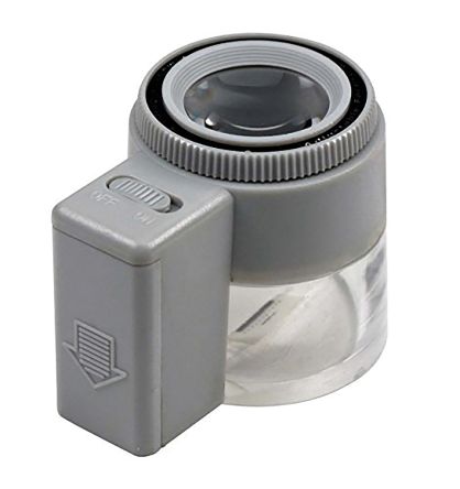 RS PRO Illuminated Magnifier, 8X x Magnification, 23mm Diameter