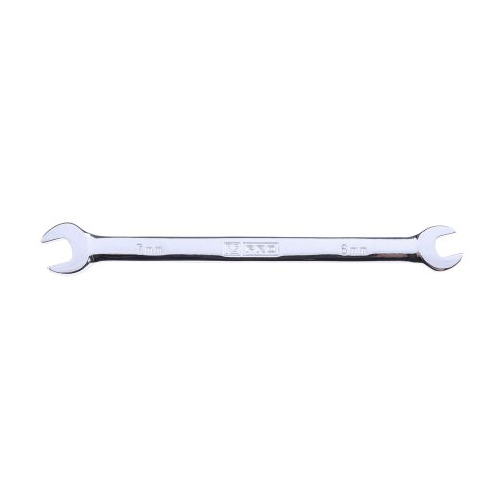 RS PRO Chrome Double Ended Open Spanner, 6 x 7 mm