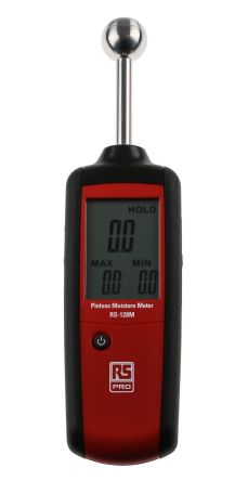 RS PRO RS-128M Moisture Meter Digital Display, Maximum Measurement 100%