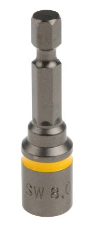 RS PRO Hexagon Socket Screwdriver Bit, 8 mm