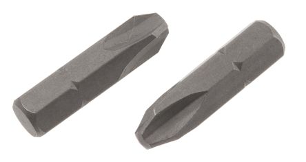 RS PRO Phillips Screwdriver Bit, PH3, Chrome Vanadium Steel