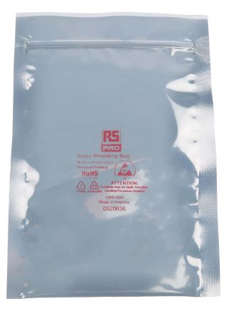 RS PRO Static Shielding Bag 102mm(W) x 152mm(L)