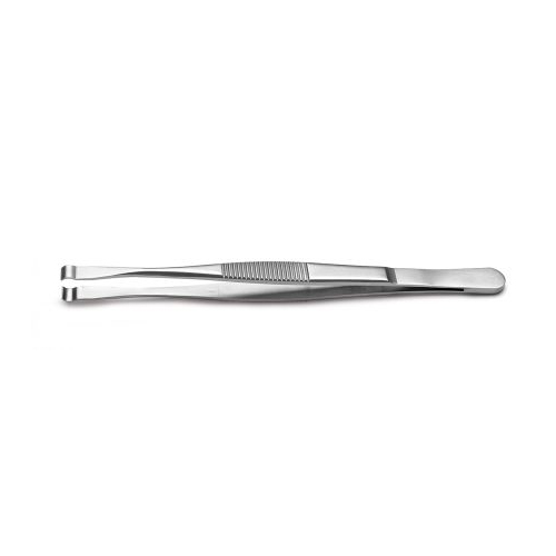 RS PRO 120 mm, Stainless Steel, Grooved; Cylindrical, Tweezers, 582.SA 