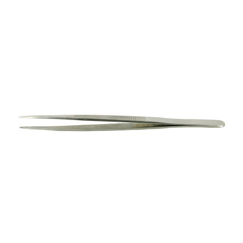 RS PRO 160 mm, Stainless Steel, Fine; Serrated, Tweezers