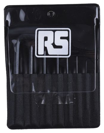 RS PRO 8 piece Hex Key Set, L Shape 0.28in