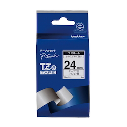 TZe Tape 24 mm Black Letters, White