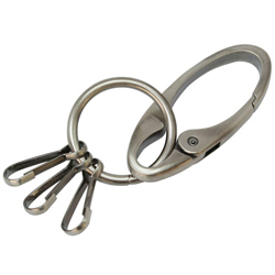 Carabiner Key Ring (Satin Silver)