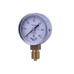 KOT Compact Vacuum Gauge, SUS Type, Embedded Type (A) (AT-R1/4-50X-0.1MPA-AKA) 