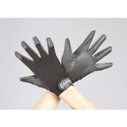 Gloves (Polyurethane, Black / Thickness 0.6 mm) (EA353BB-46)