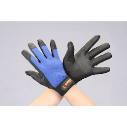Gloves (Polyurethane / Black, Blue / Thickness 0.7 mm)