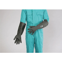For gloves and chemicals (Neoprene rubber)