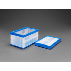 30/40/48 L Folding Container (Transparent and Blue, 2 Pcs.)