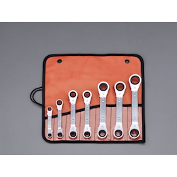 Offset Type Ratchet Ring Wrench Set EA602KB 