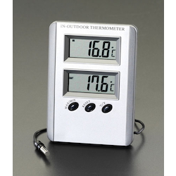[Indoor/Outdoor]Maximum/Minimum Thermometer (Digital) Simultaneous Indoor/Outdoor Temperature Display 