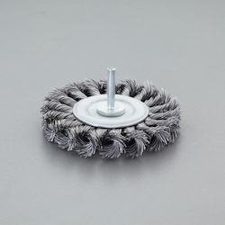 Flat Type Wire Wheel Brush with Shaft (6mm Shaft) EA819BM-301 