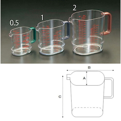 [Plastic] Measuring Cup EA991KA-0.5