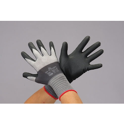 Gloves (Nylon, polyester, nitrile rubber coated/oil resistant/double coated fingertips) (EA354GD-61)