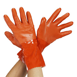 Gloves (Oil Resistant / PVC / Cotton PE Back)