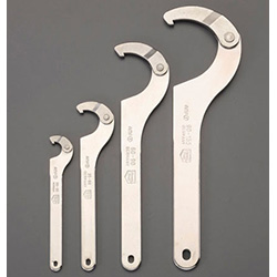 22 to 155 mm, 4-Piece Universal Hook Wrench Set (Pin Type)