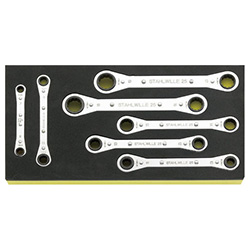 7-Piece Set, Ratchet Box Wrench (Metric Size)